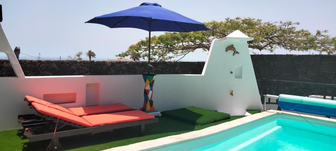 Aptos Con Piscina El Flamboyan 1 Teseguite Buitenkant foto