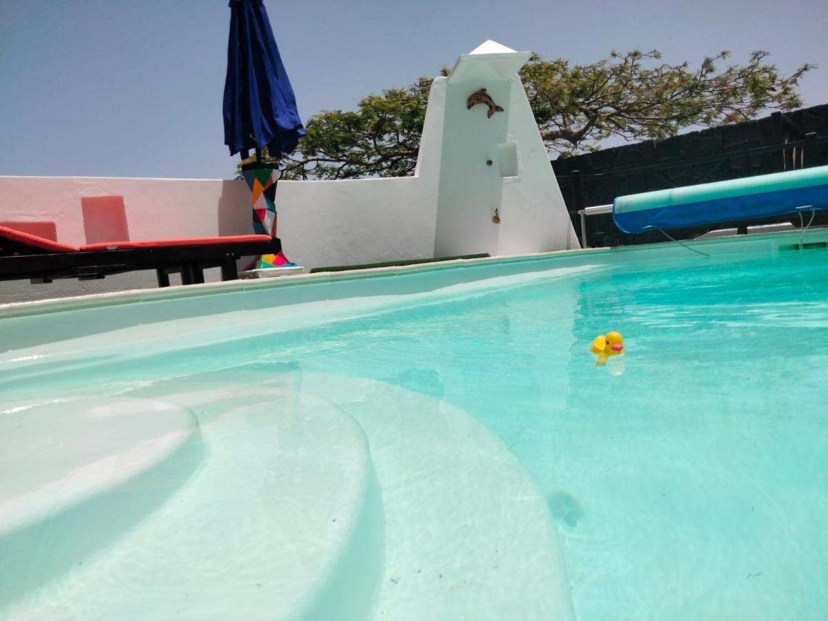 Aptos Con Piscina El Flamboyan 1 Teseguite Buitenkant foto